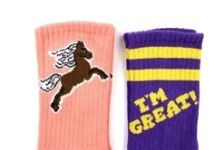 Mini Rodini strømper purple (2-pak)